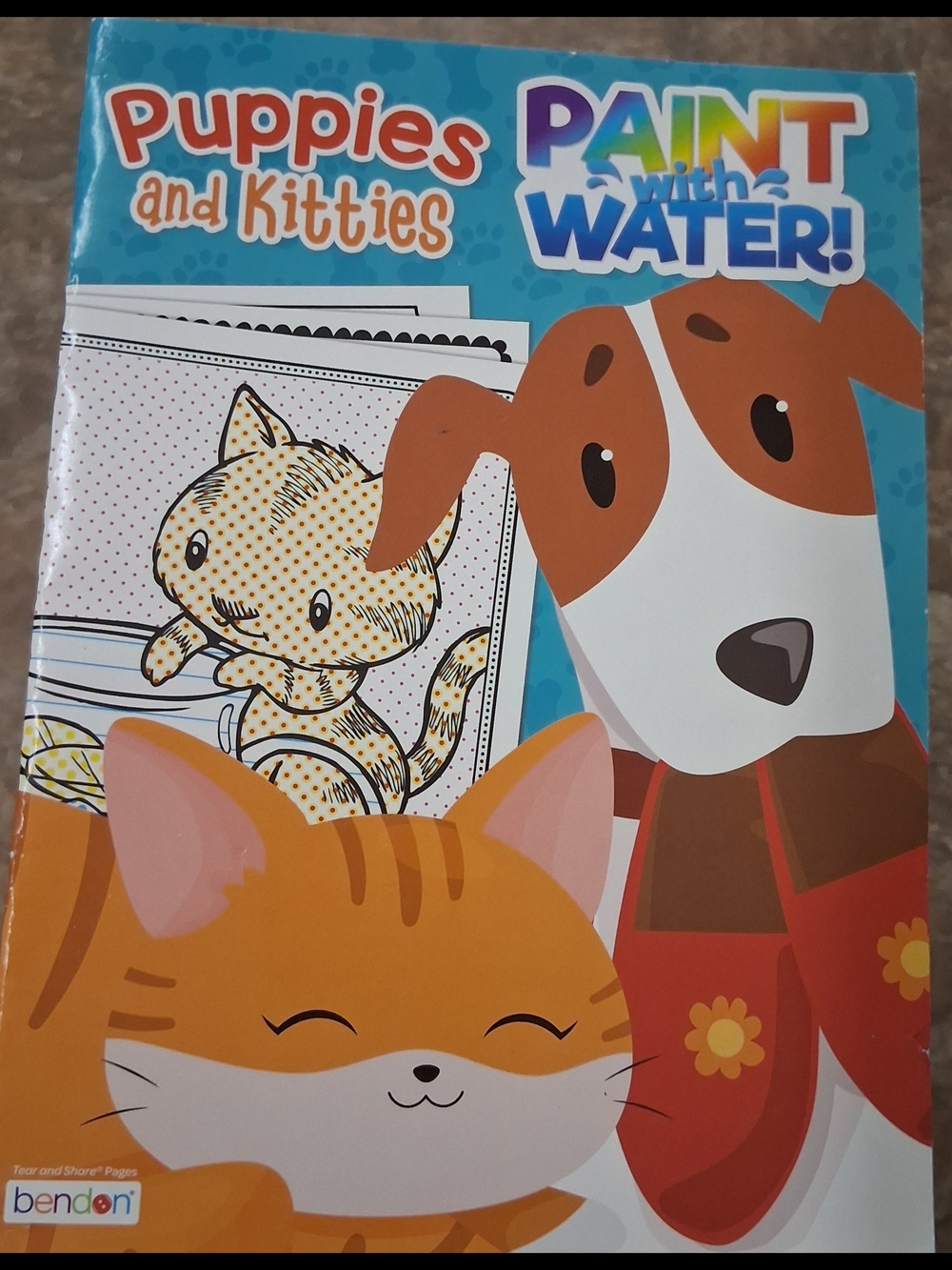 New Puppies and Kitties Paint with Water Activity Book